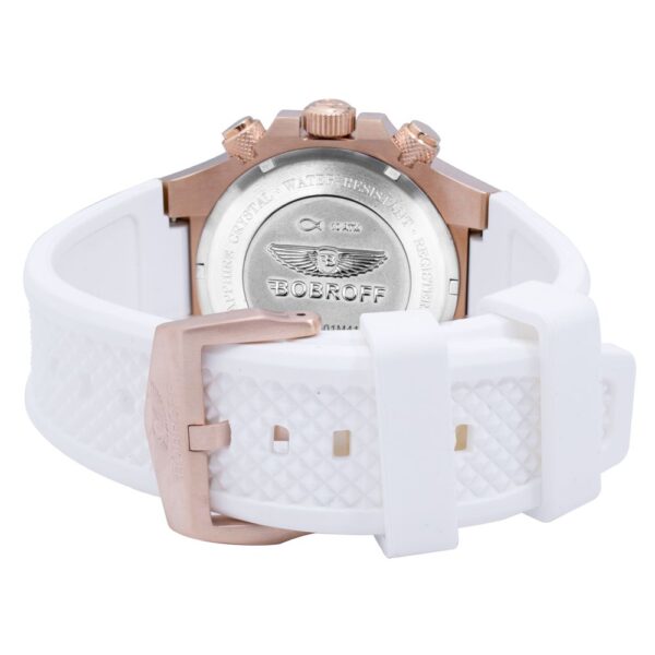 Bobroff White Rubber Watch – Image 2