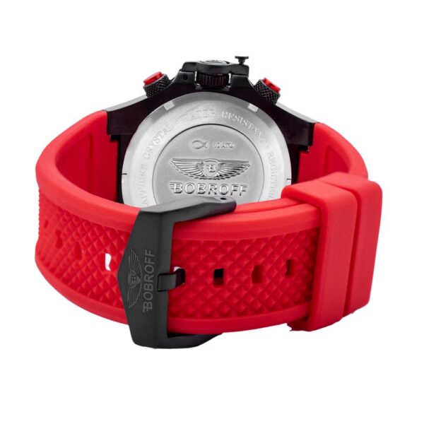 Bobroff Red Rubber Watch – Image 2
