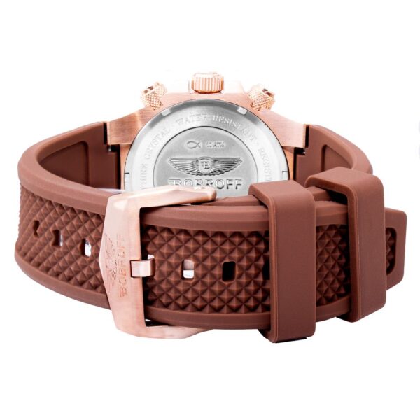 Bobroff Brown Rubber Watch – Image 2