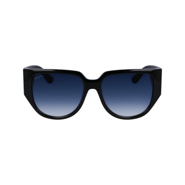 Ferragamo Black Bio Injected Sunglasses – Image 2