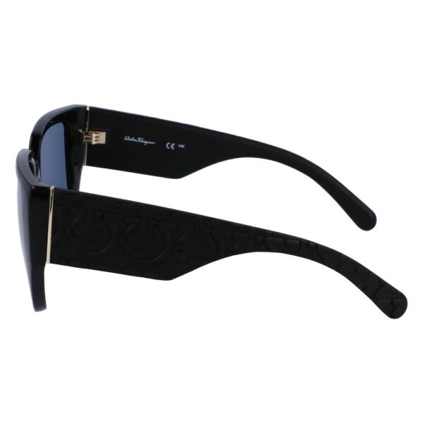 Ferragamo Black Bio Injected Sunglasses – Image 3