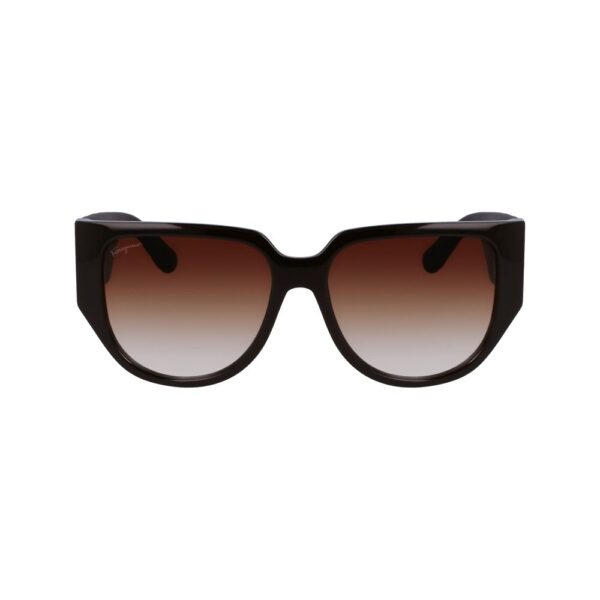Ferragamo Brown Bio Injected Sunglasses – Image 2