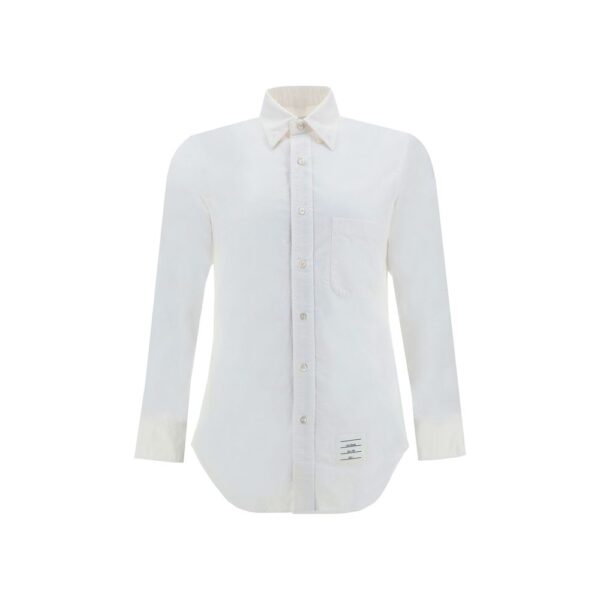 Chemise blanche à manches longues et poche