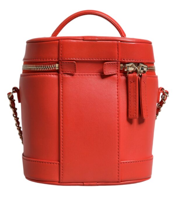 Chanel Orange Coco Mark Vanity Chain Shoulder Hand Purse – Image 4