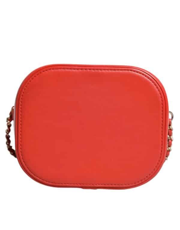 Chanel Orange Coco Mark Vanity Chain Shoulder Hand Purse – Image 5
