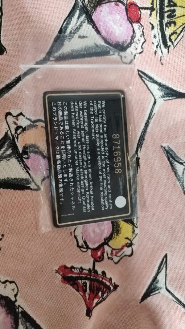 Chanel Pink Cruise Collection Parfait Canvas Printed Bag Purse – Image 6