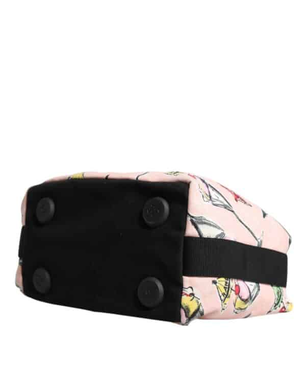 Chanel Pink Cruise Collection Parfait Canvas Printed Bag Purse – Image 4