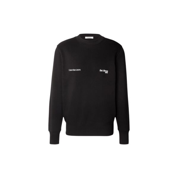 Calvin Klein Jeans Black Cotton Sweatshirt