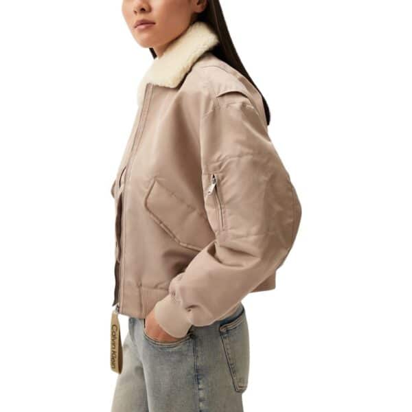 Calvin Klein Jeans Beige Polyester Jackets & Coat – Image 3