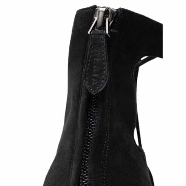 Alaïa Black Suede Leather Sandal – Image 6