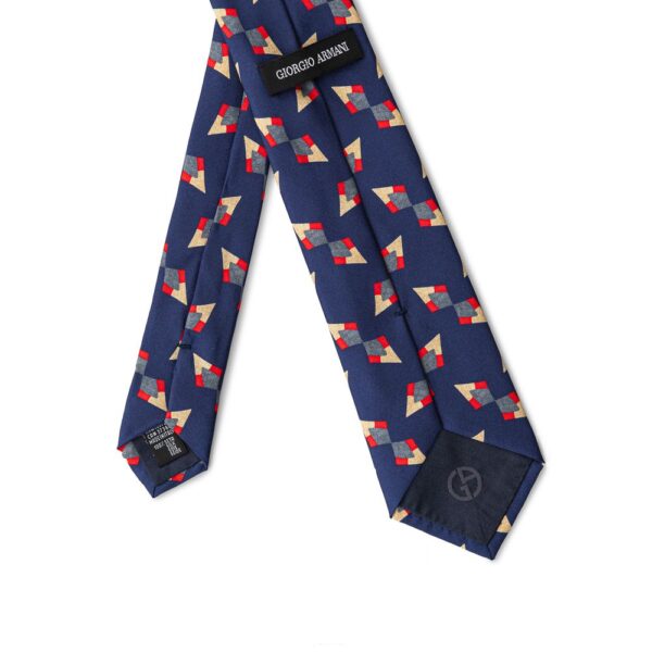 Giorgio Armani Blue Silk Ties & Bowty – Image 2
