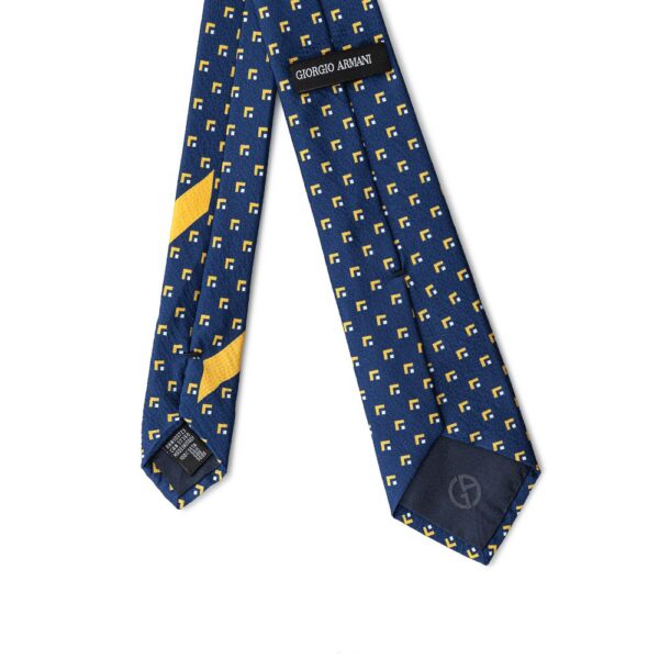 Giorgio Armani Blue Silk Ties & Bowty – Image 2