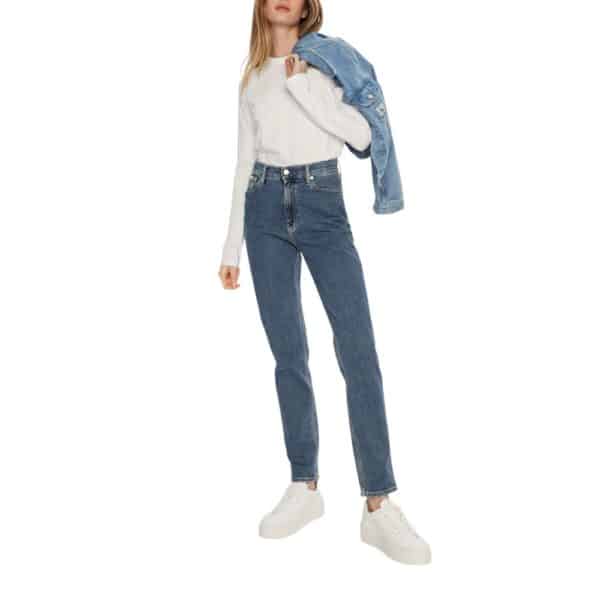 Calvin Klein Jeans Blue Cotton Mom Jean – Image 2
