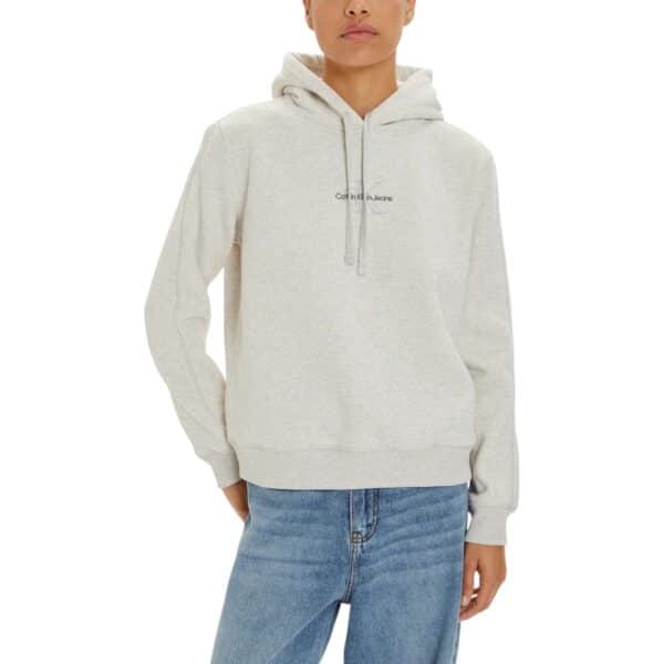 Calvin Klein Jeans Gray Cotton Hoody