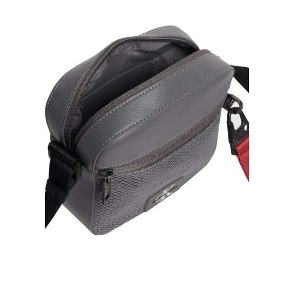Calvin Klein Jeans Gray Recycled Polyester Messenger Bag – Image 3