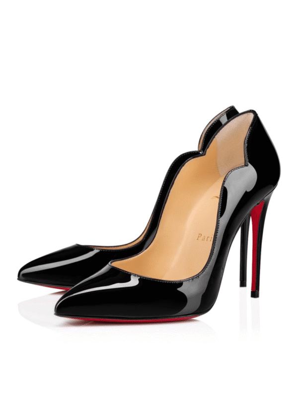 Escarpins noirs vernis à talon haut