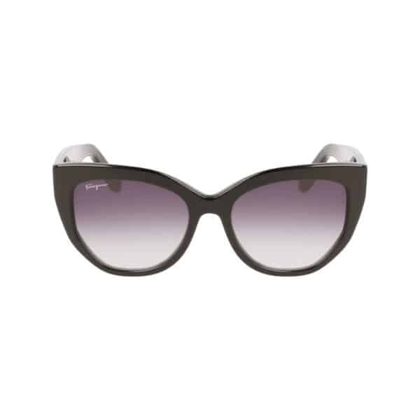 Ferragamo Black Acetate Sunglasses – Image 2