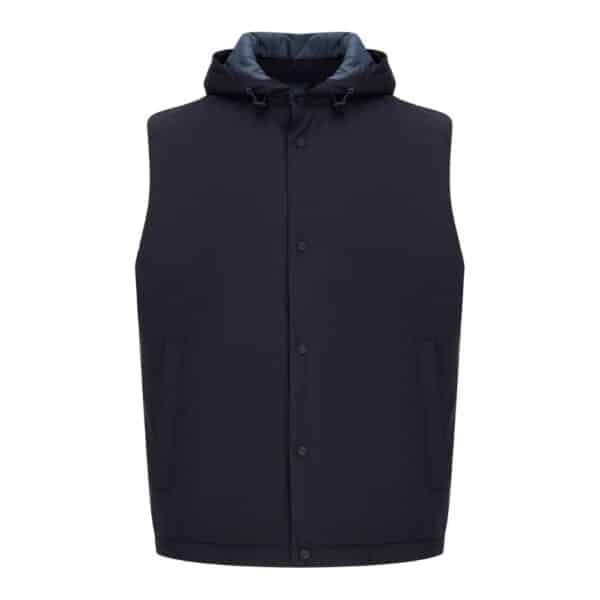 Herno Blue Nylon Vest