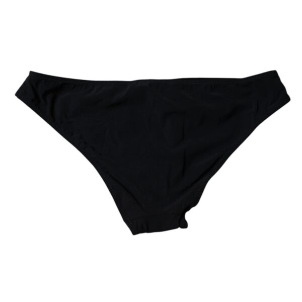 Dolce & Gabbana Black Nylon Stretch Mid Waist Panty Underwear – Image 5