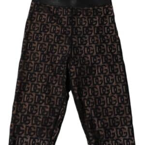 Dolce & Gabbana Black Logo Monogram Cropped Tights Underwear