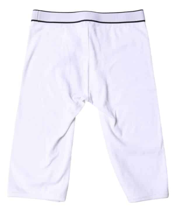 Dolce & Gabbana White Logo Cotton Cropped Tights Underwear – Image 4