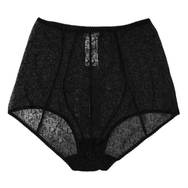 Dolce & Gabbana Black Logo Girdle High Waist Panty Underwear – Image 5