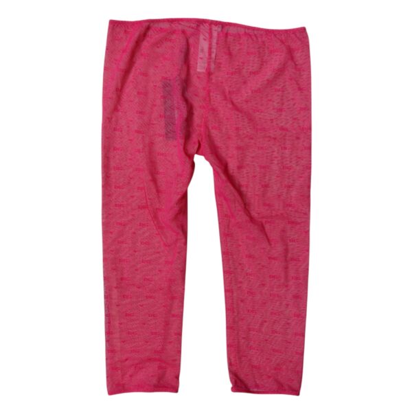 Dolce & Gabbana Fuchsia Logo Lace Lingerie Cropped Tight Underwear – Image 5