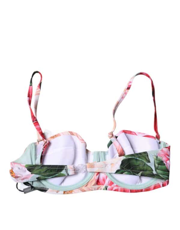 Dolce & Gabbana Multicolor Floral Padded Balconette Bra Underwear – Image 4