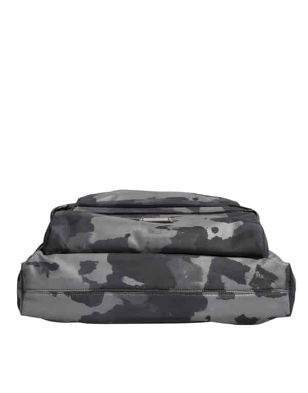 Dolce & Gabbana Gray Camo Cotton Multiple Compartments Tote Bag – Image 6