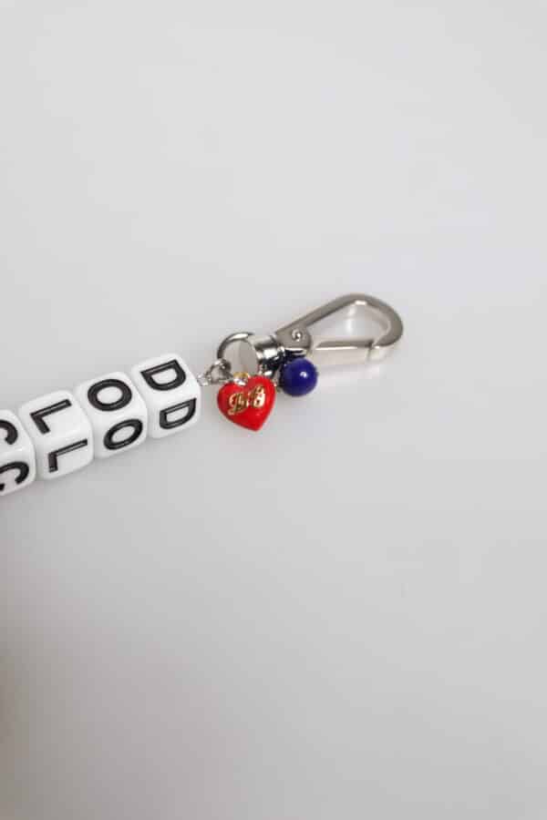 Dolce & Gabbana Silver Brass Chain Dice Logo Embellished Charm Bracelet – Image 6