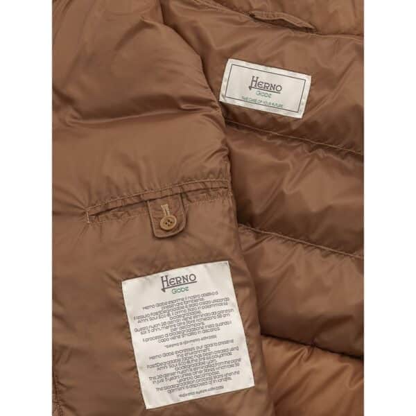Herno Brown Polyamide Sleveless Jacket – Image 5