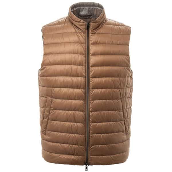 Herno Brown Polyamide Sleveless Jacket