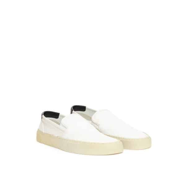 Saint Laurent White Cotton Sneaker – Image 2