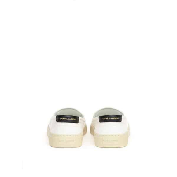 Saint Laurent White Cotton Sneaker – Image 3