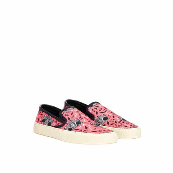 Saint Laurent Pink Cotton Sneaker – Image 2