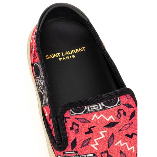Saint Laurent Pink Cotton Sneaker – Image 4