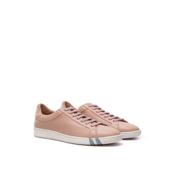 Bally Elegant Pink Leather Sneakers – Image 3
