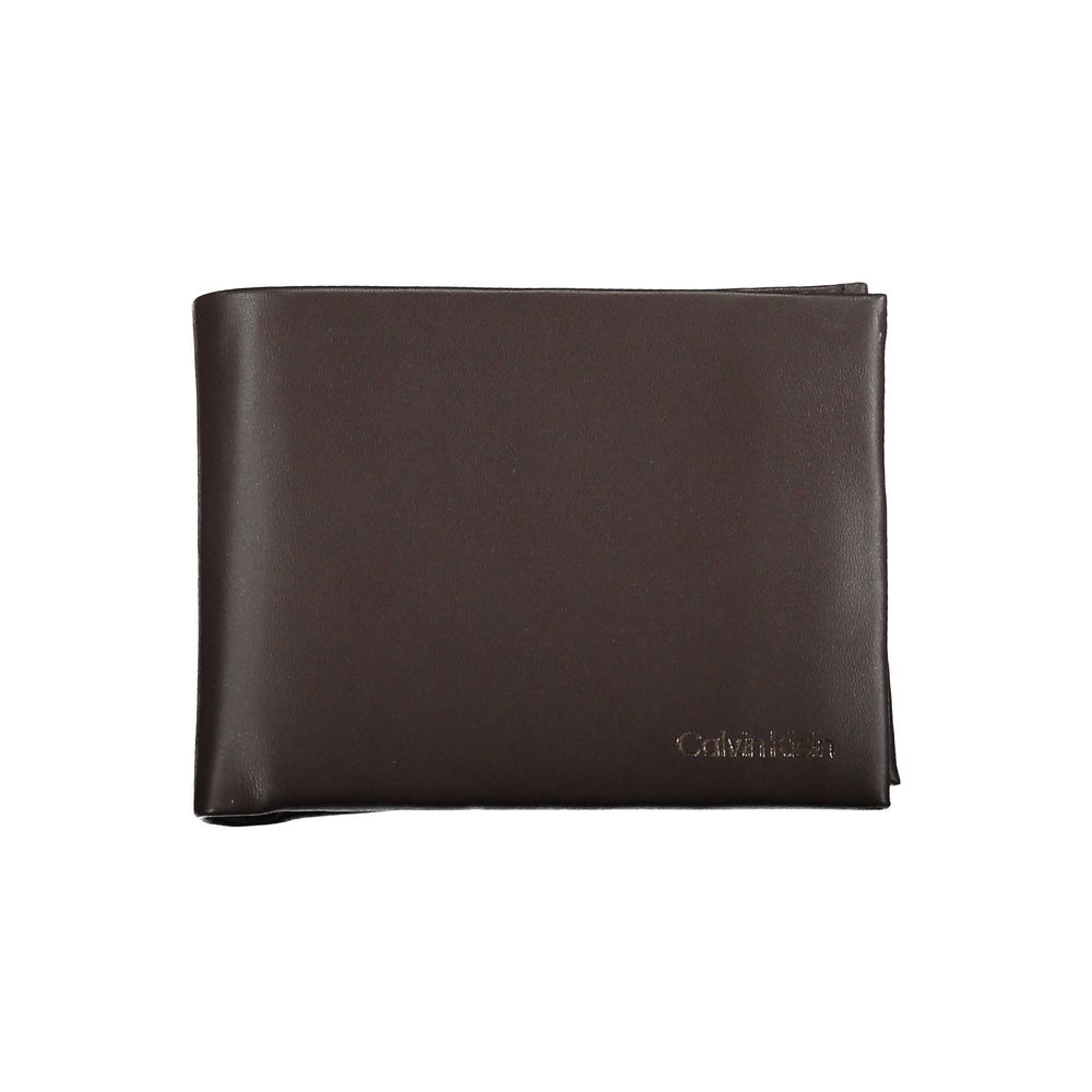 Portefeuille en cuir marron élégant et pratique.