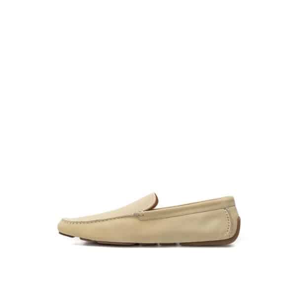 Bally Beige Leather Moccassin – Image 2