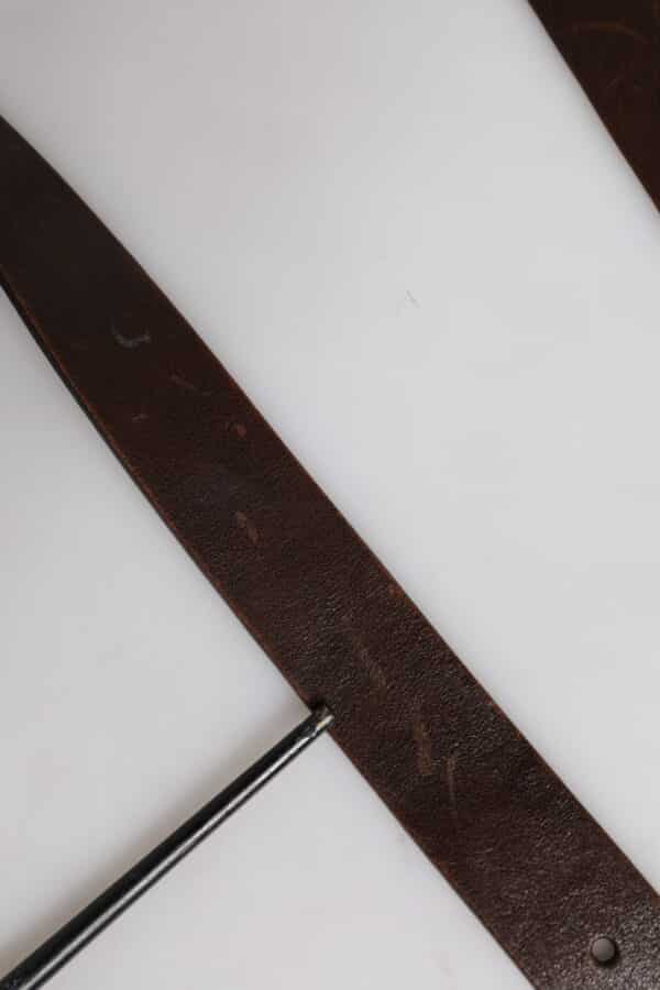 Dolce & Gabbana Brown Leather Classic Metal Logo Buckle Belt – Image 6