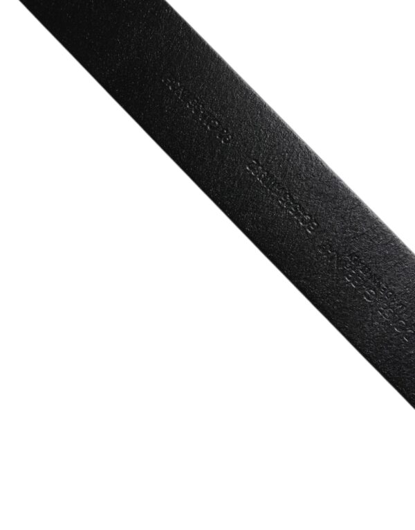 Dolce & Gabbana Brown Calf Leather Classic Metal Buckle Belt – Image 5