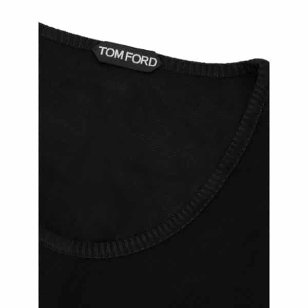 Tom Ford Black Viscose Tank Top – Image 3