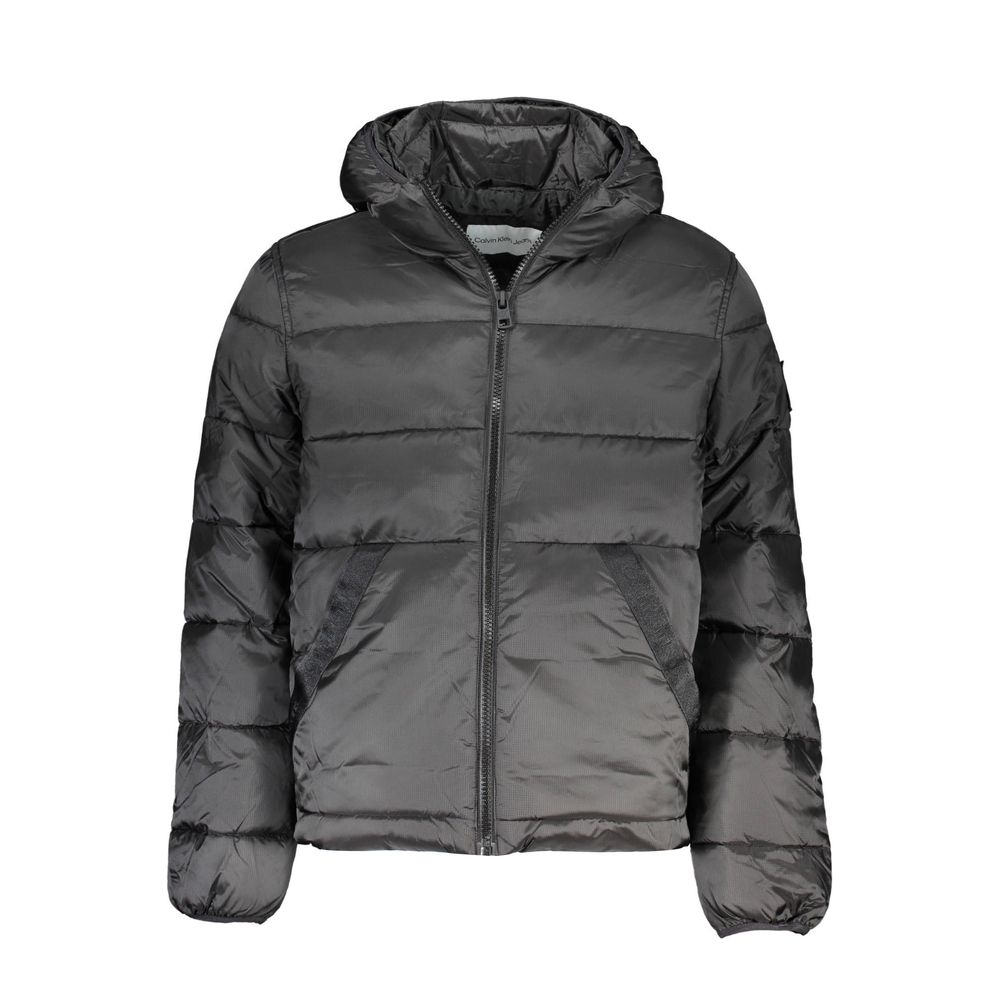 Veste doudoune noire avec capuche
