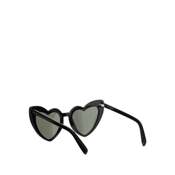Lunettes de soleil en forme de cœur noir