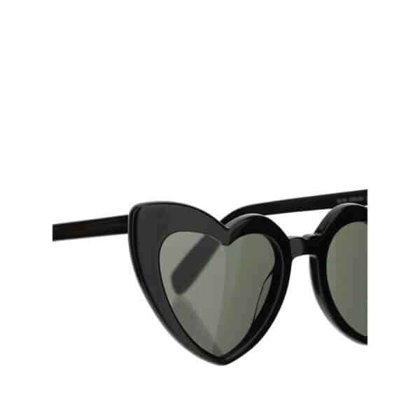 Lunettes de soleil en forme de cœur noires