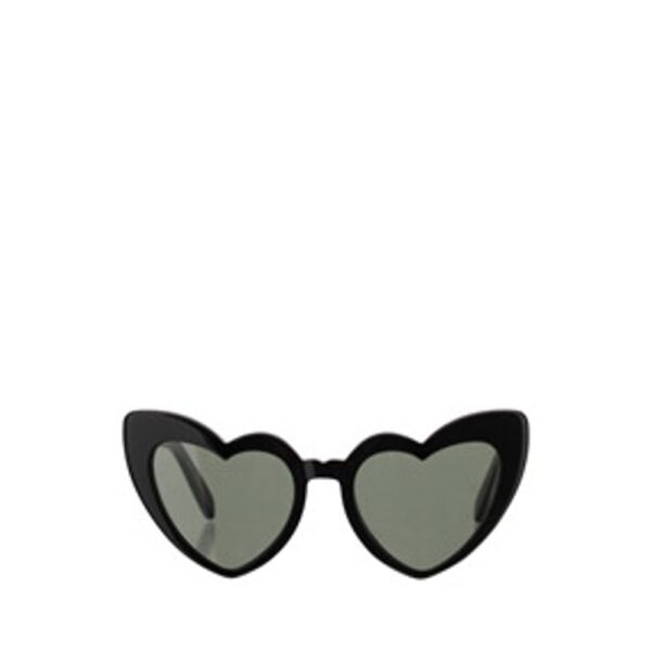 Lunettes de soleil noires en forme de cœur