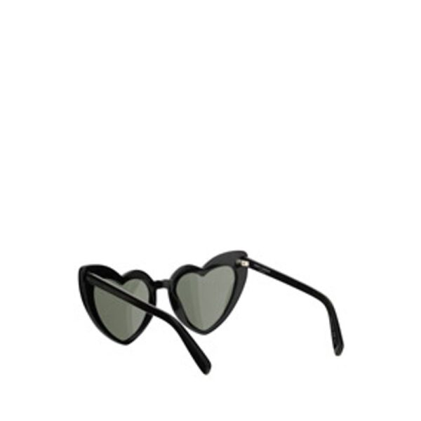 Lunettes de soleil en forme de cœur noires