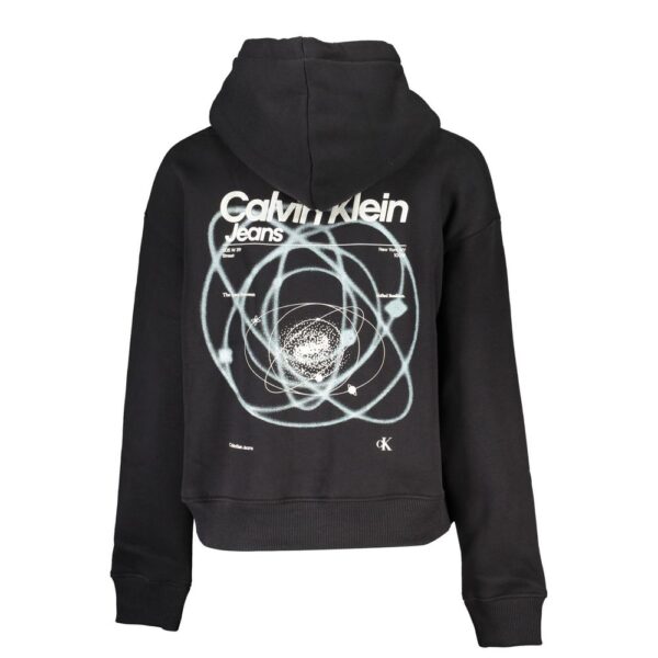 Sweat noir à capuche avec design graphique