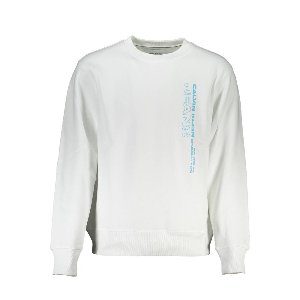 Sweatshirt blanc avec logo Calvin Klein Jeans