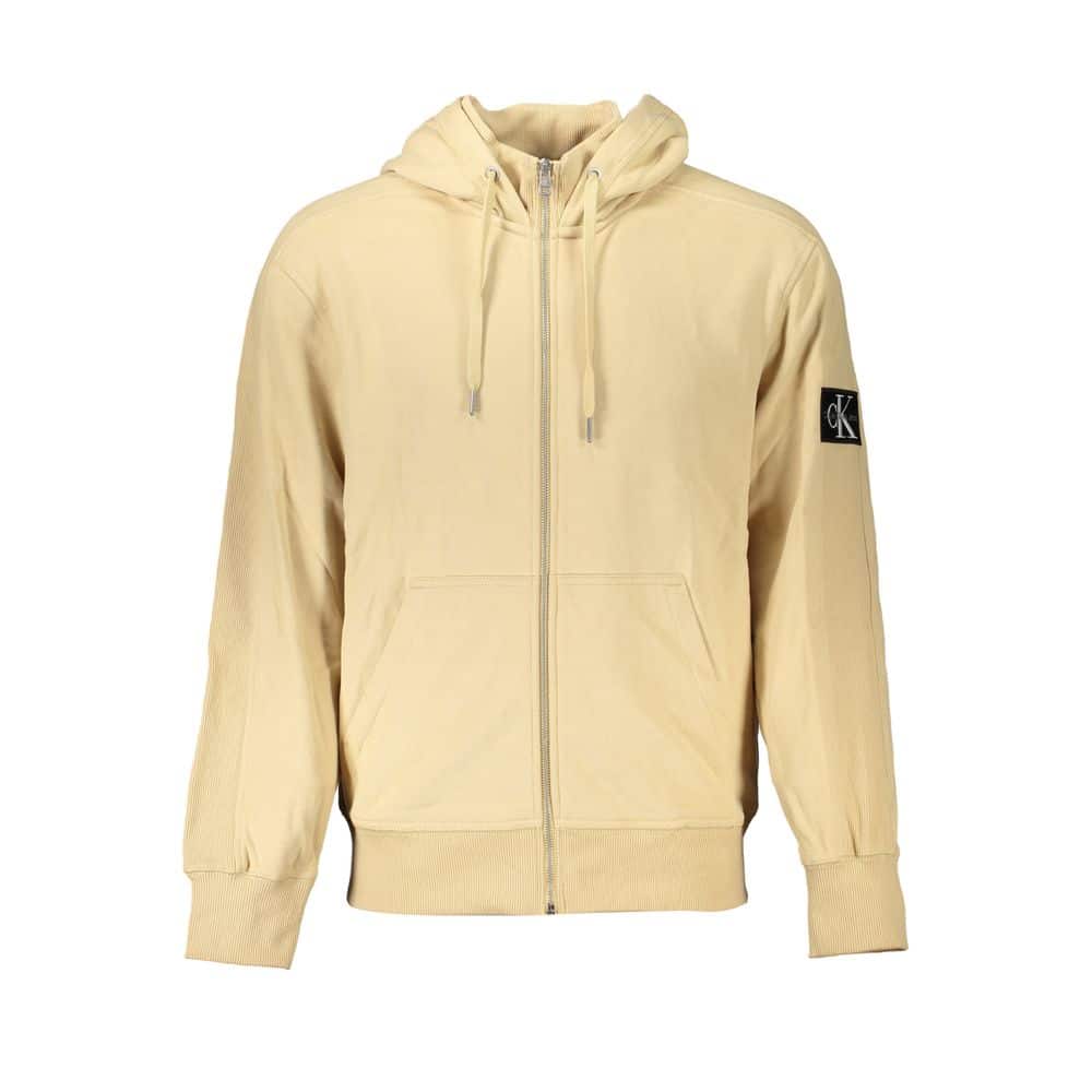 Veste à capuche beigne avec fermeture éclair
